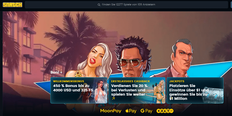 Snatch Casino Test und Bewertung