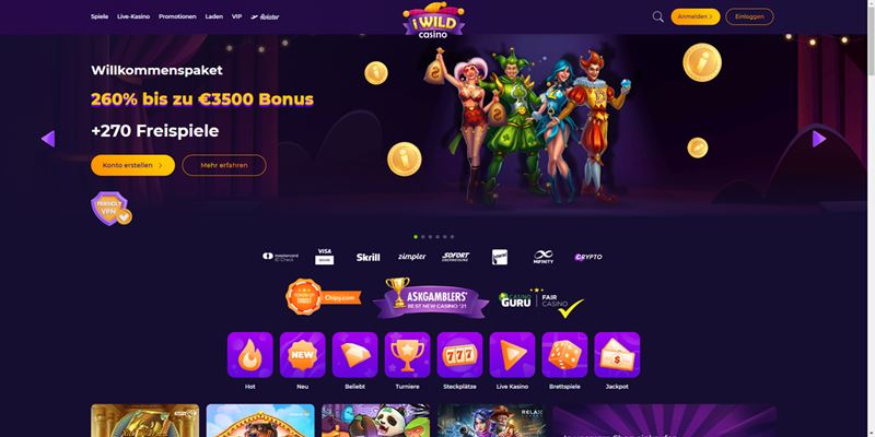 iWild Casino Test