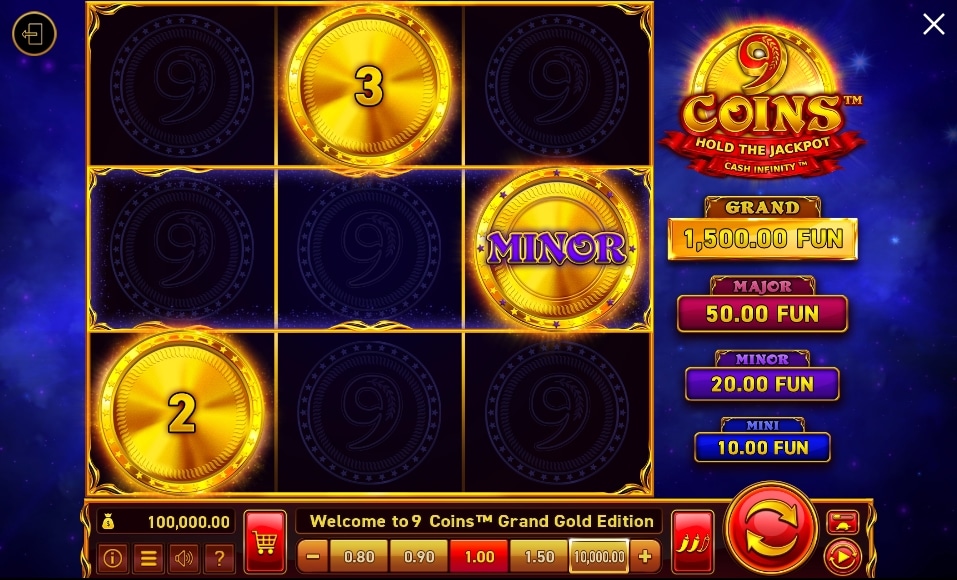 9 Coins™ Grand Gold Edition (Wazdan)