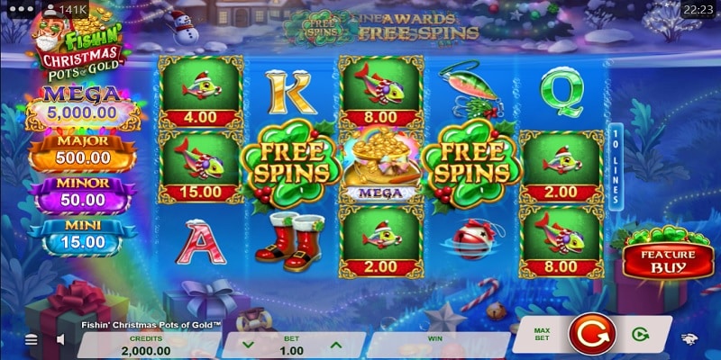 Fishin’ Christmas Pots Of Gold™ Christmas Slot
