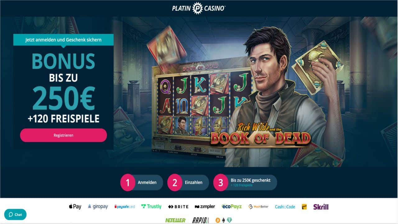 Platin Casino Bonus gratis Neu
