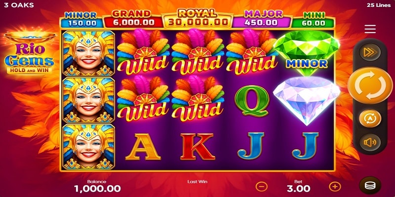 Rio Gems Hold and Win (3 Oaks Gaming)