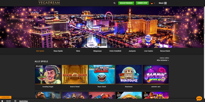 Vega Dream Casino Test