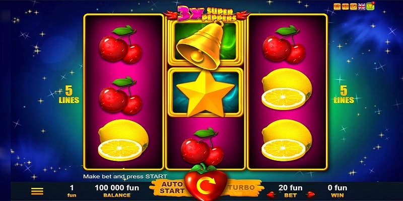 3x Super Peppers Hot Wins (Belatra) (2049)