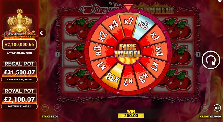 7’s Deluxe Fire Wheel Jackpot King (Blueprint Gaming)