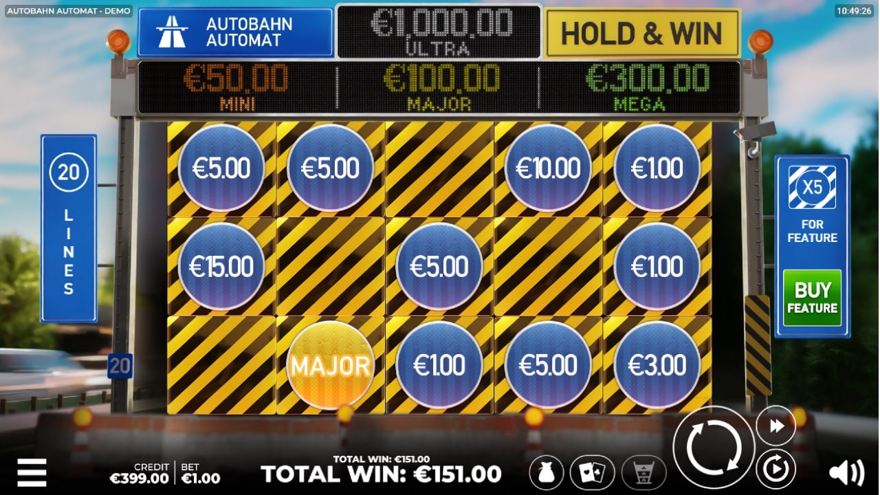 Autobahn Automat Hold and Win