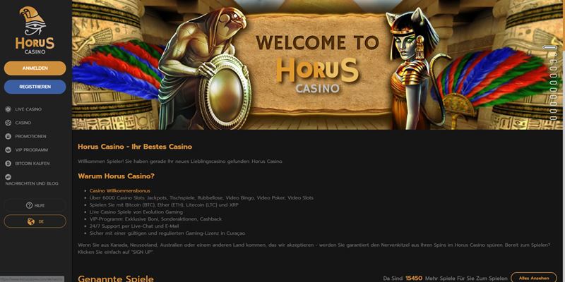 Horus Casino Test