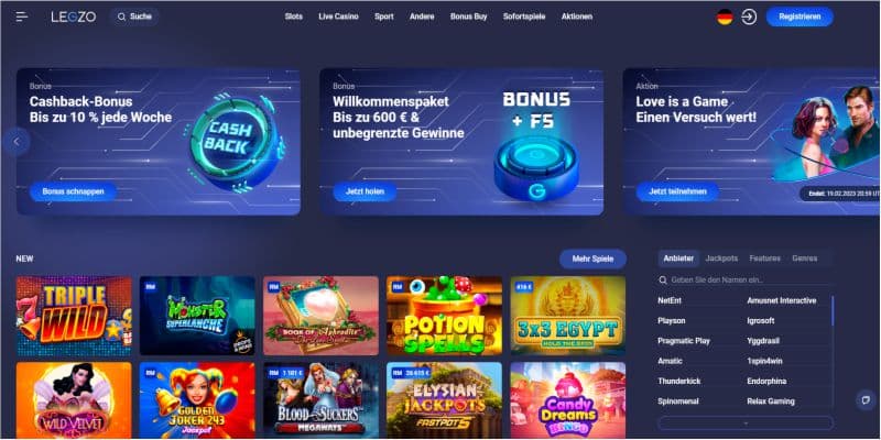 Legzo Casino Bonus