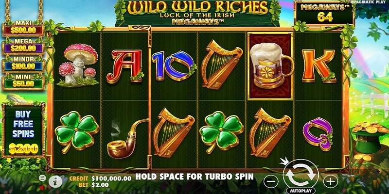 Wild Wild Riches™ Luck of the Irish Megaways™ (Pragmatic Play) (2049)