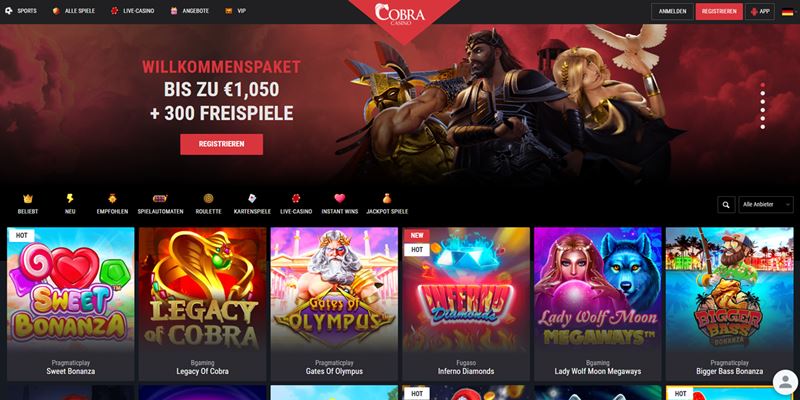 Cobra Casino Test