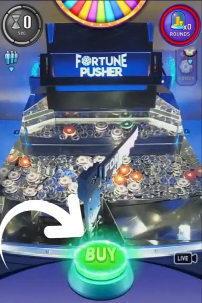 Arcadia Gaming Live Fortuna Pusher Arcade Spielautomat