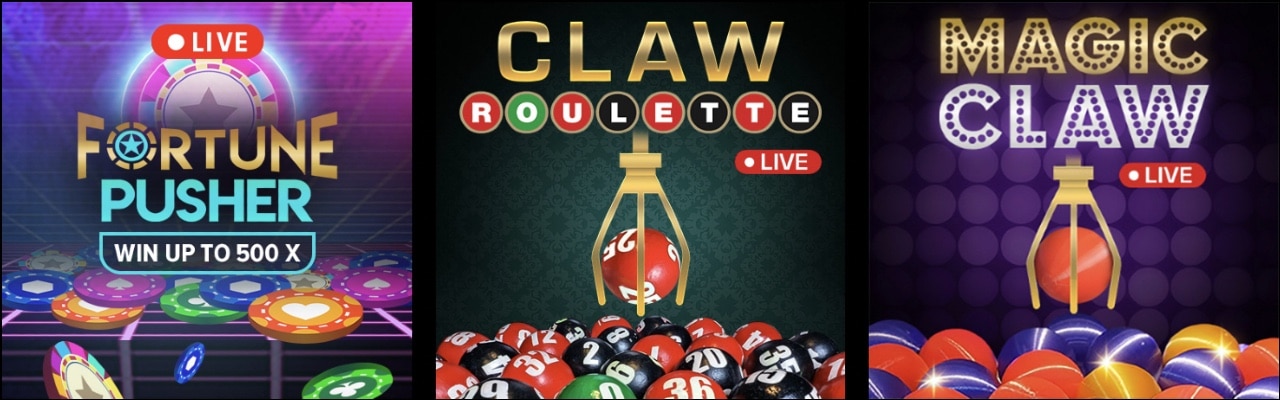 Arcadia Spiele Magic Claw, Claw Roulette, Fortune Pusher