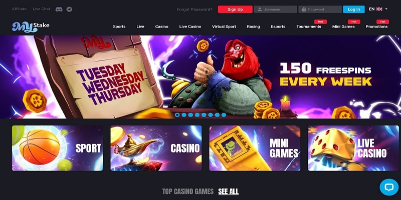 The 50 Free Spins MyStake Casino No Deposit Bonus