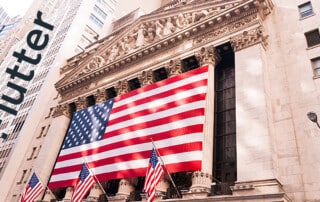 flutter entertainment boersengang zweitnotierung usa