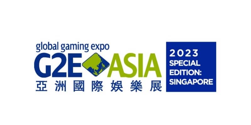 Novomatic auf der G2E Asia 2023 im Marina Bay Sands in Singapur