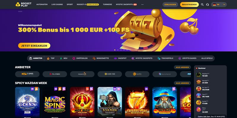 RocketPlay Casino Test