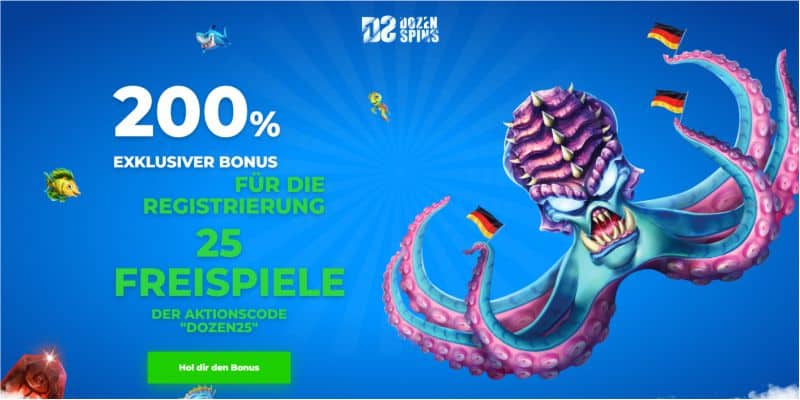 Dozen Spins Bonus neu