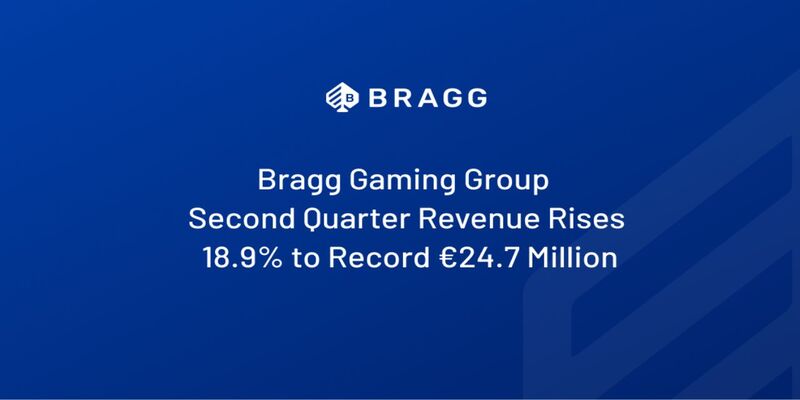 Umsatzplus für Bragg Gaming im zweiten Quartal 2023.