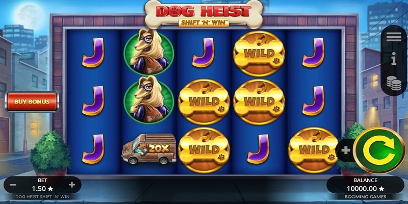 Dog Heist Shift ‘N’ Win (Booming Games)