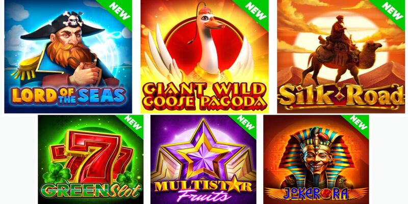 Aktuelle Endorphina Slots im Jahr 2023.