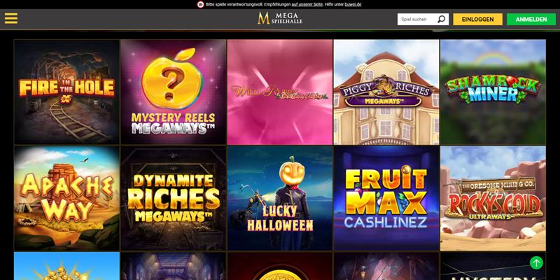 MegaSpielhalle Casino Test 