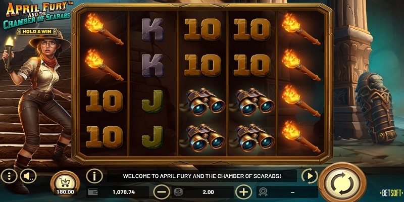 April Fury and the Chamber of Scarabs™ (Betsoft)