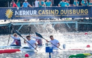 Merkur Casino Duisburg als Sponsor bei Kanu-Weltmeisterschaft auf