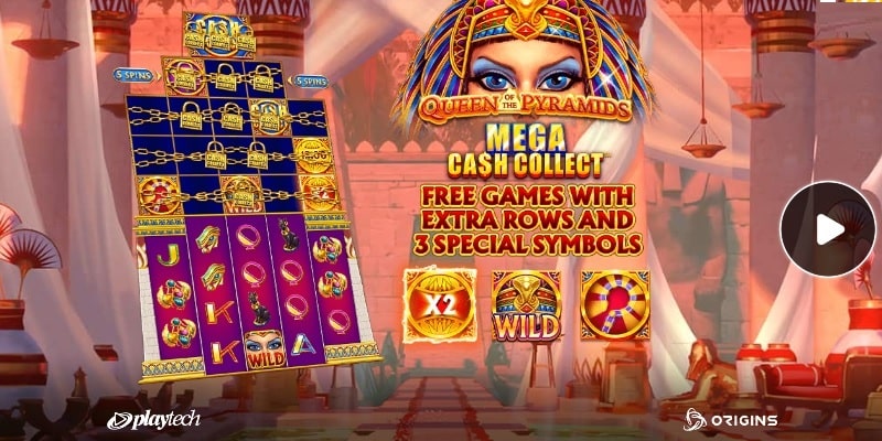 Queen of the Pyramid Mega Cash Collect (Playtech)