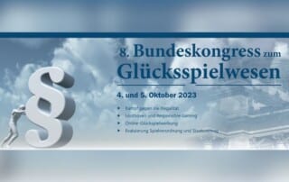 8. Bundespressekonferenz zum Glücksspielwesen