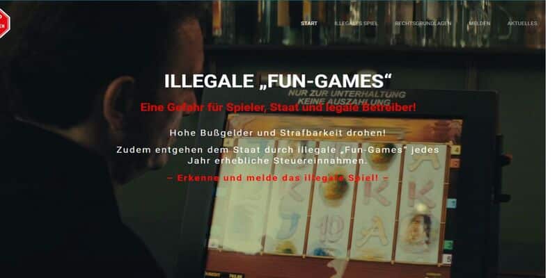 Portal zur Aufklärung gegen illegales Glücksspiel.