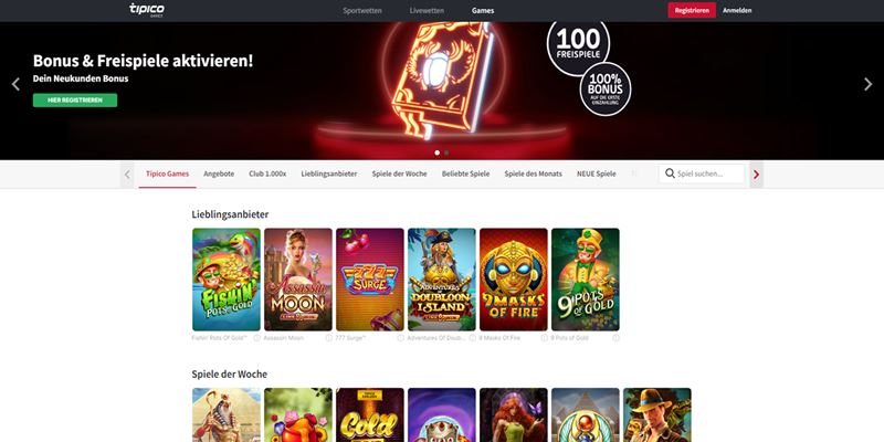 Tipico Games Casino Test