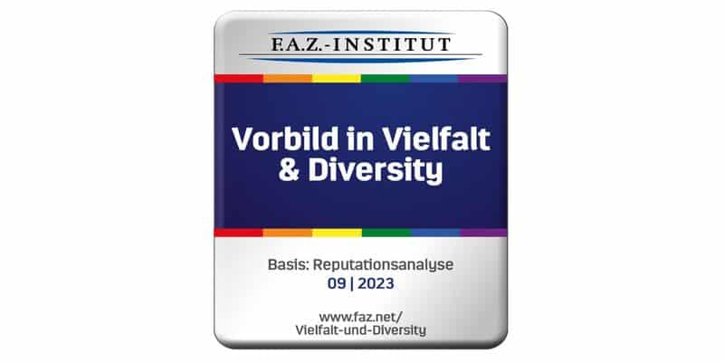 Auszeichnung für Diversität und Vielfalt im Unternehmen,