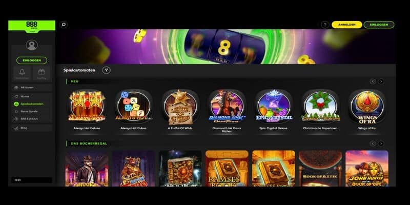 888Slots Casino erweitert seine Spiellobby.