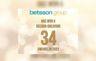 Betsson Group erhält 34 Auszeichnungen
