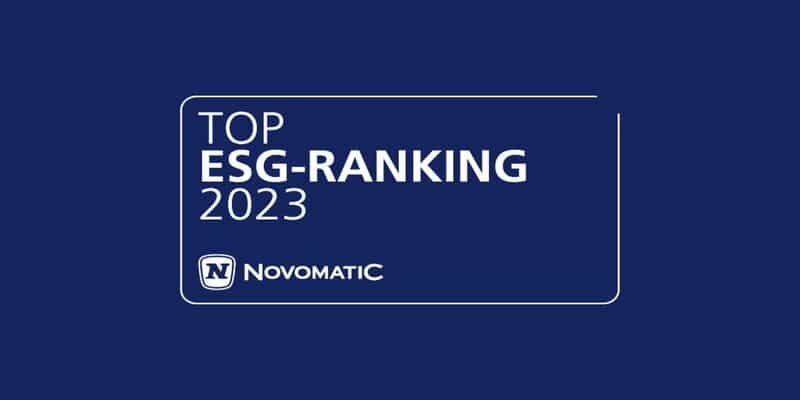 Top-Bewertung im ESG-Ranking 2023 von PwC für Novomatic.