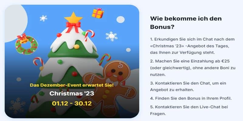 Icebet Casino Weihnachtsaktion 2023 