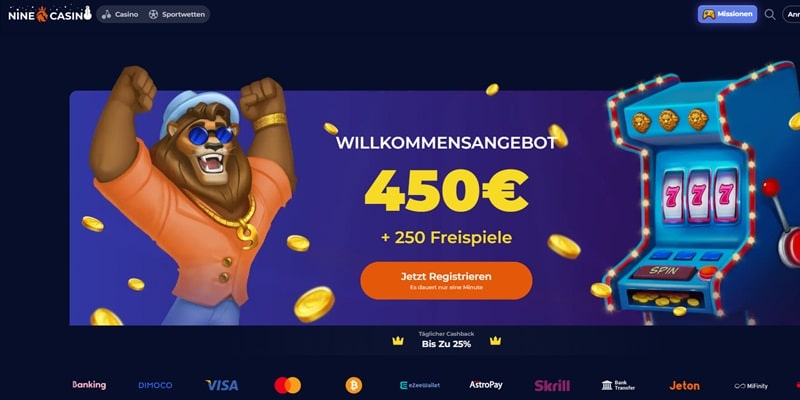 Nine Casino Casino Bonus