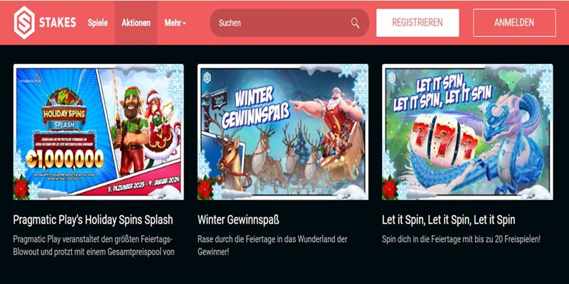 Stakes Casino Weihnachtsaktion 2023