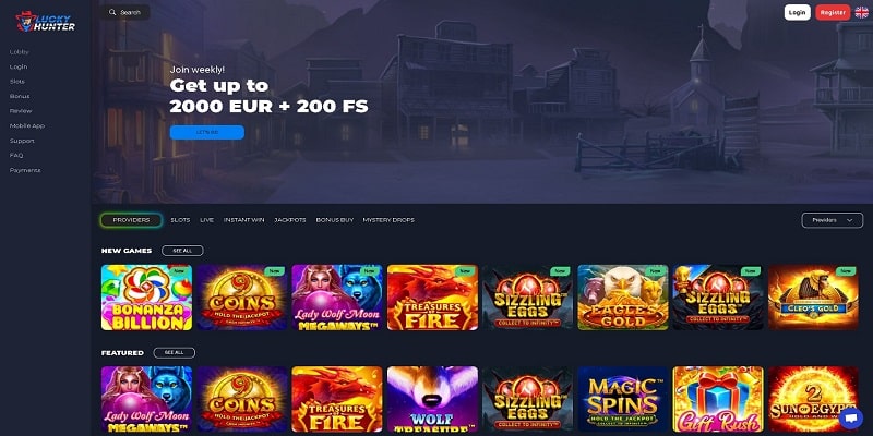 Our Lucky Hunter Casino Review