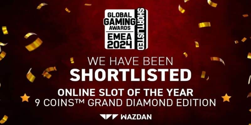 Wazdan bei Global Gaming Awards EMEA 2024 nominiert.