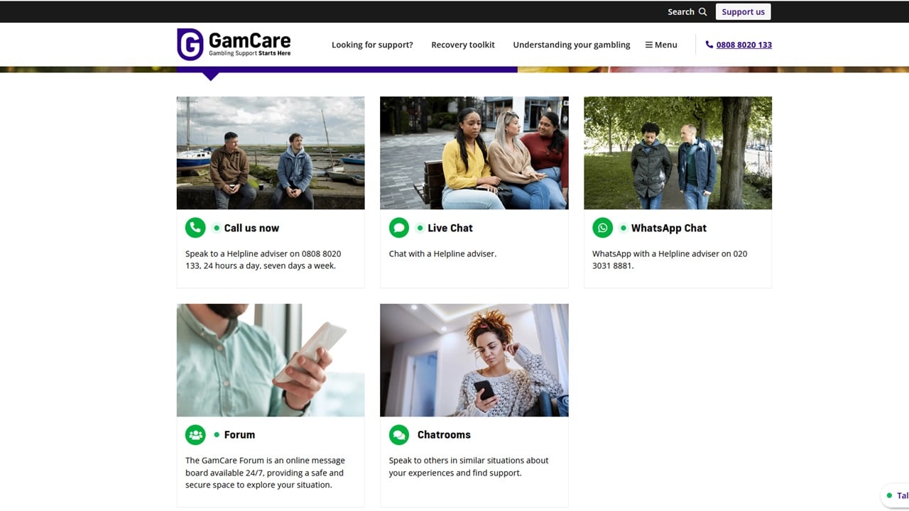 GamCare - Problem Gambling Help