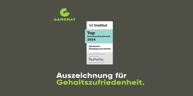 Gamomat Top Gehaltszufriedenheit-Ranking 2024