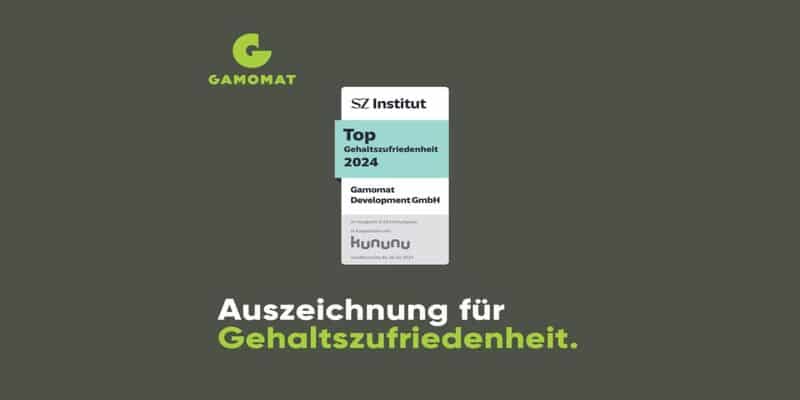 Gamomat erhält Auszeichnung für Gehaltszufriedenheit.