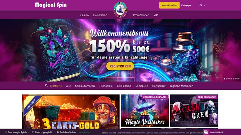 Magical Spin Casino Test 