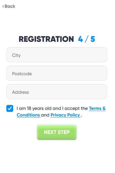 Step 4 - Cazimbo Registration