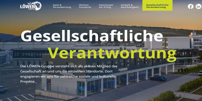 Corporate-Responsibility-Plattform LÖWEN ENTERTAINMENT zeigt soziale Verantwortung.