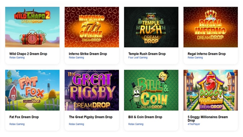 Dream Drop Progressive Jackpots