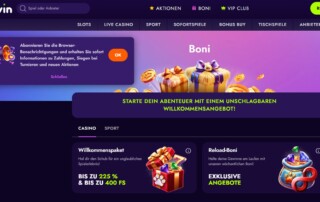 Irwin Casino Test und Bonus