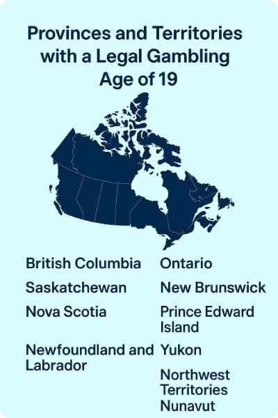 19 Or Over Provinces and Territories