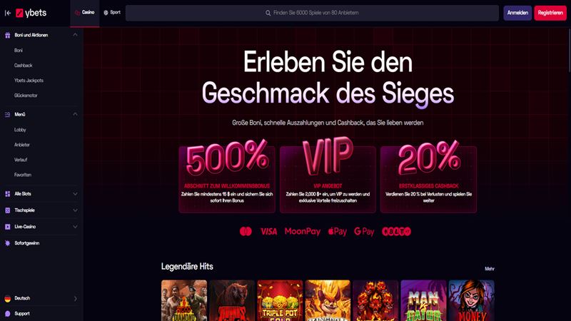 ybets Casino Test